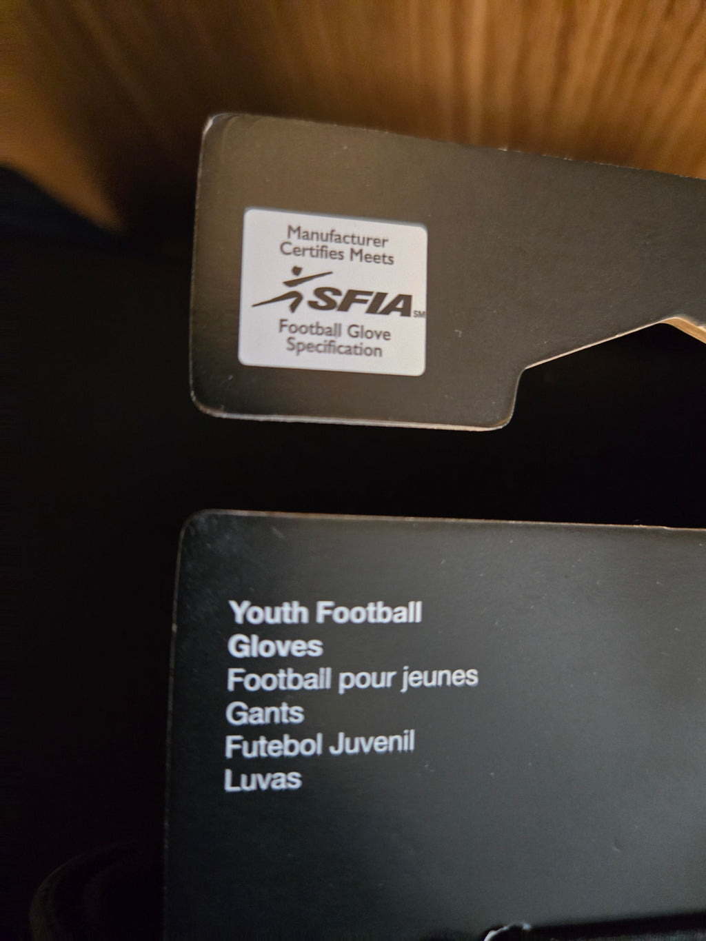 Nike D-Tack 6.0 Padded Lineman Football Gloves Black Size: Youth Small New!