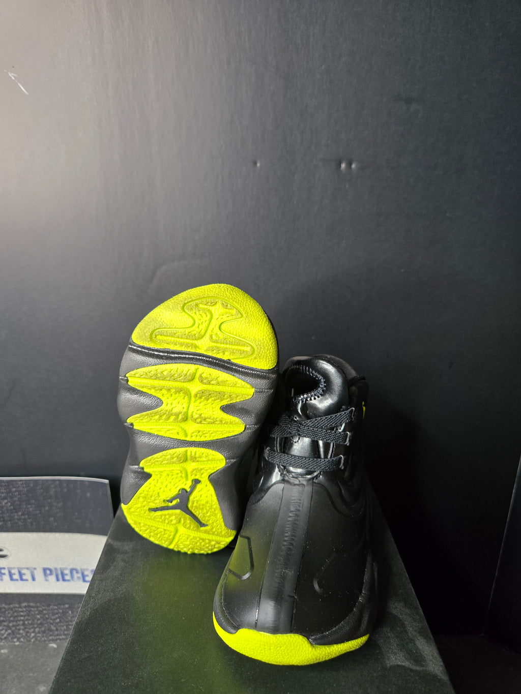 Jordan Drip 23 Toddler Rain Boots Black-Atomic Green Sz 6C