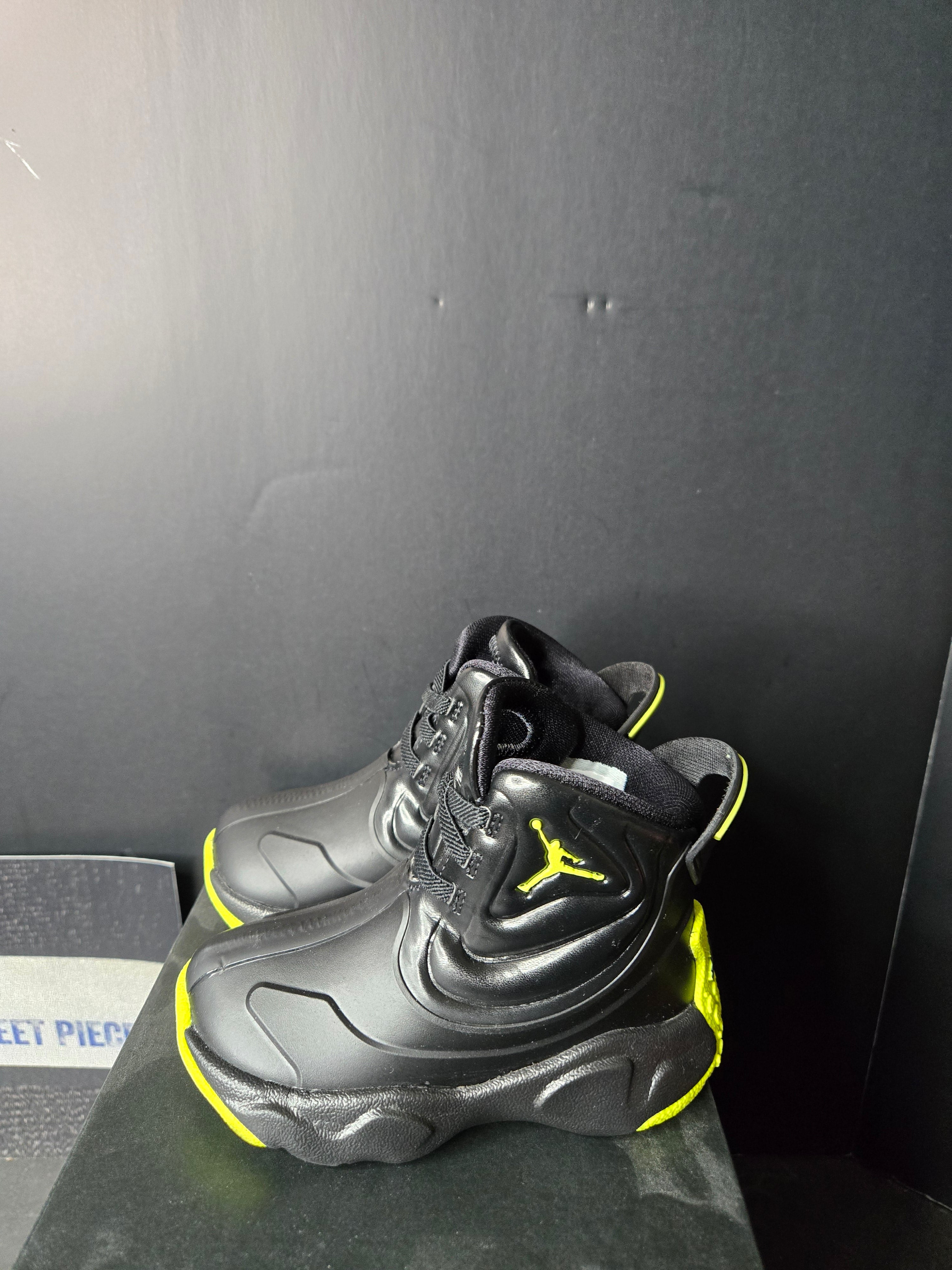 Jordan Drip 23 Toddler Rain Boots Black-Atomic Green Sz 6C