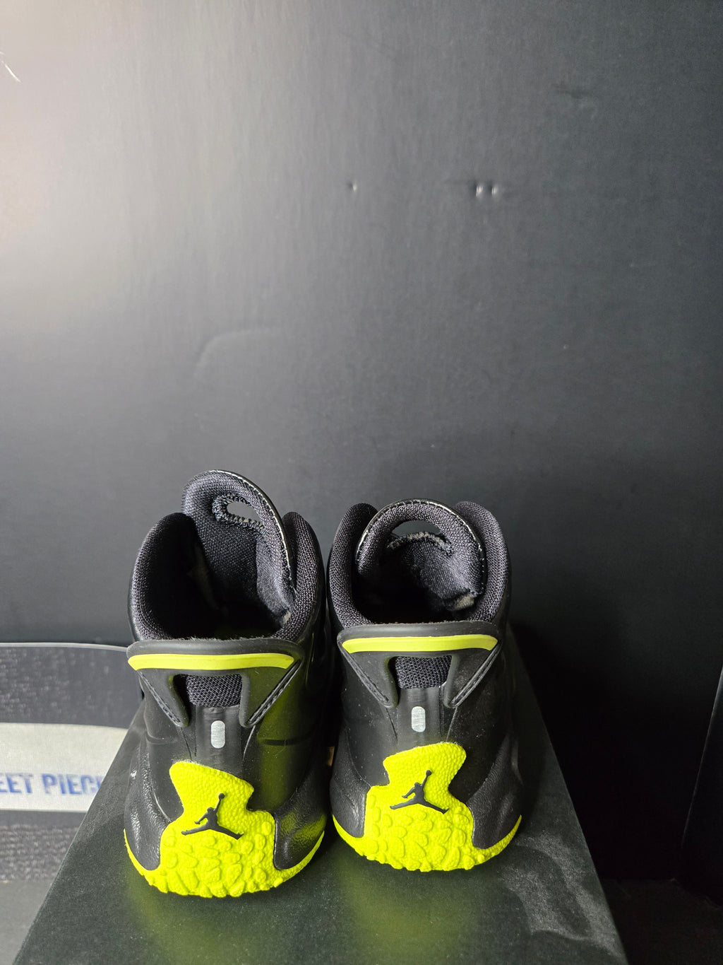 Jordan Drip 23 Toddler Rain Boots Black-Atomic Green Sz 6C