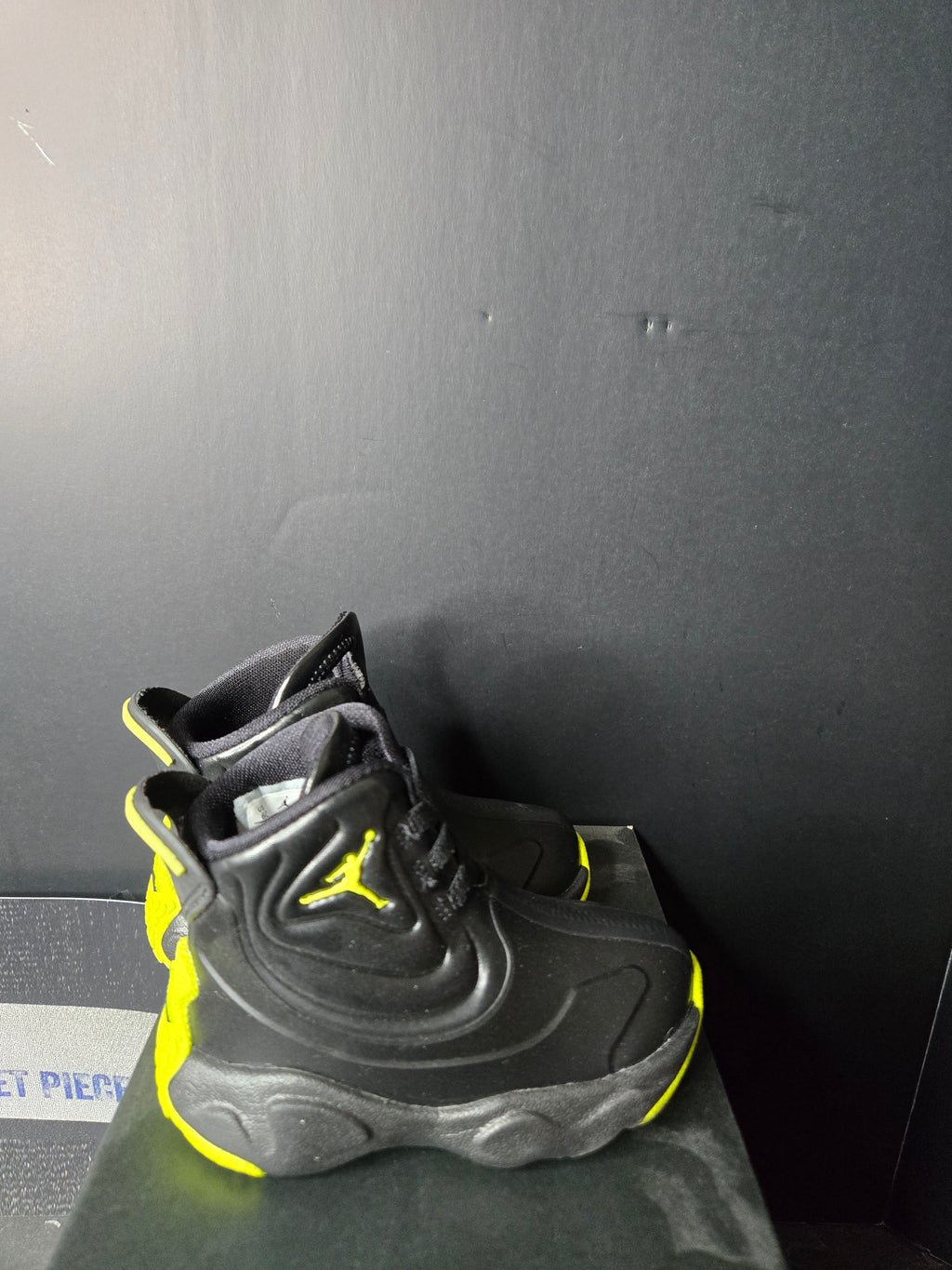 Jordan Drip 23 Toddler Rain Boots Black-Atomic Green Sz 6C