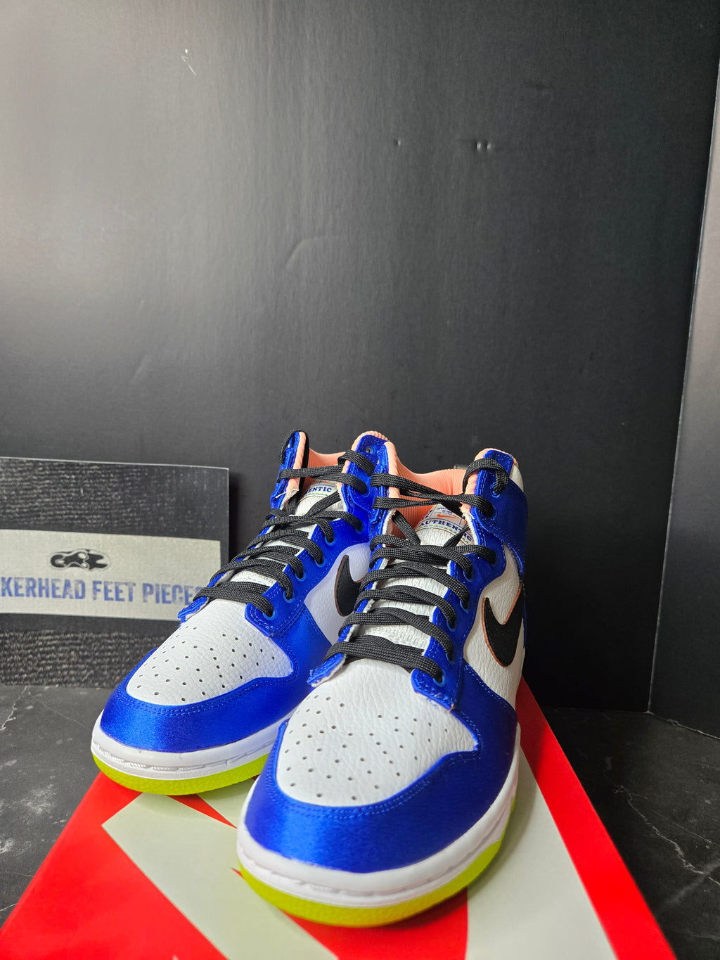 Size 5.5 - Nike Dunk High Blue Satin Women's