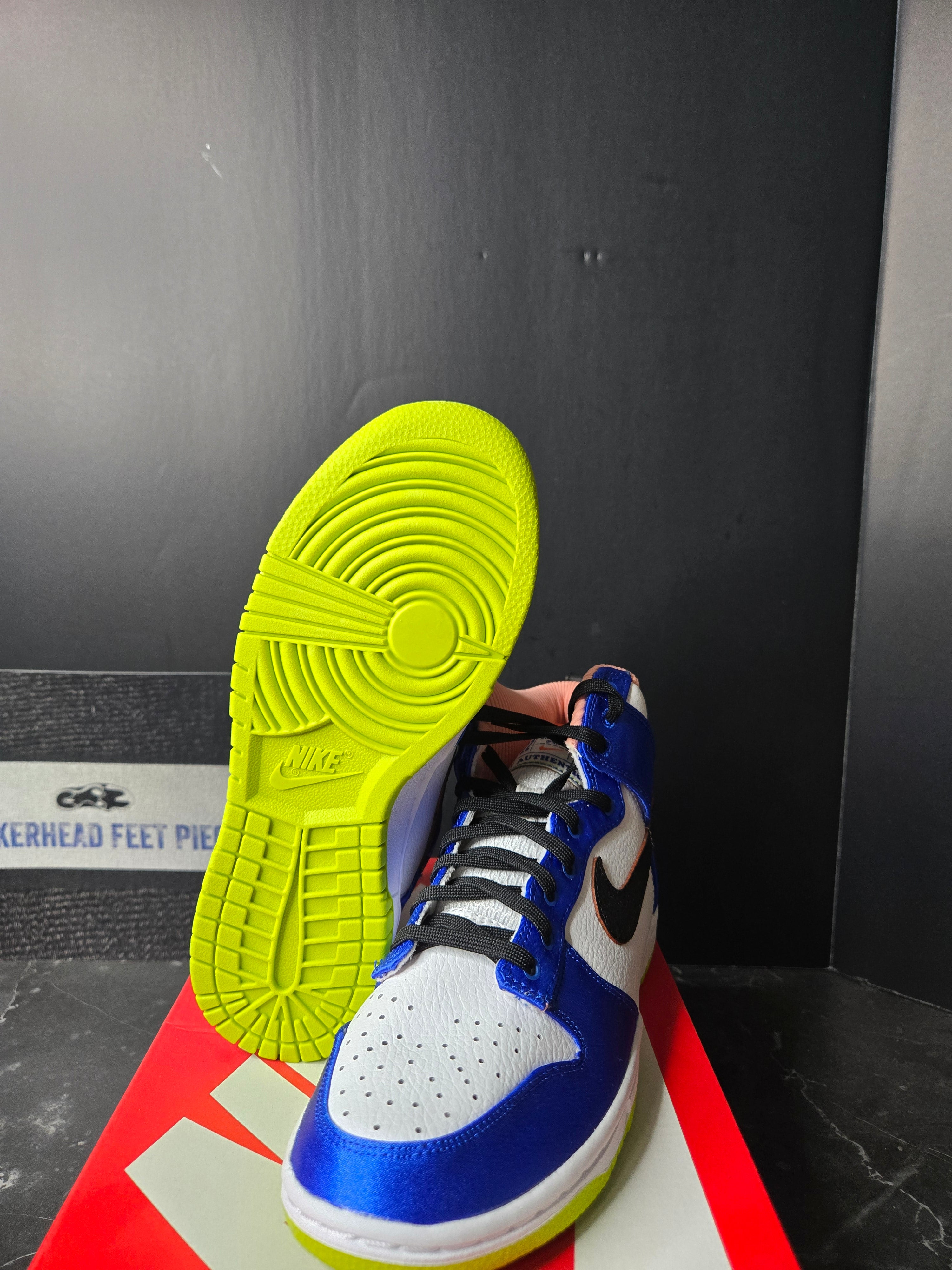 Size 5.5 - Nike Dunk High Blue Satin Women's