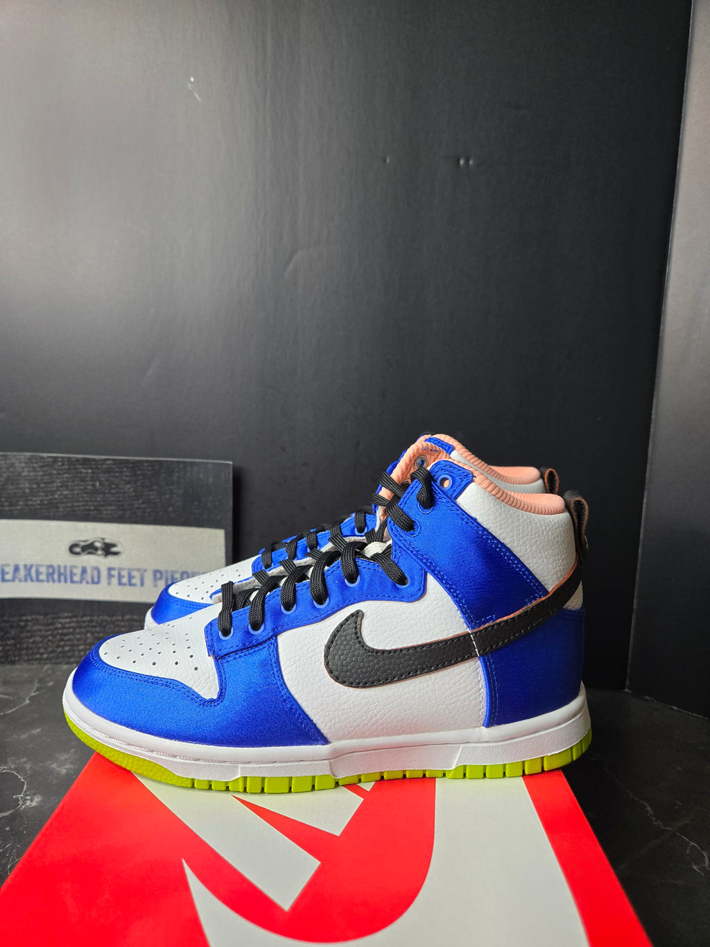 Size 5.5 - Nike Dunk High Blue Satin Women's