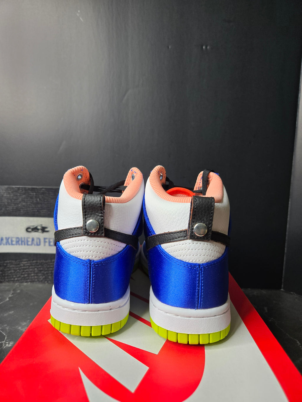 Size 5.5 - Nike Dunk High Blue Satin Women's