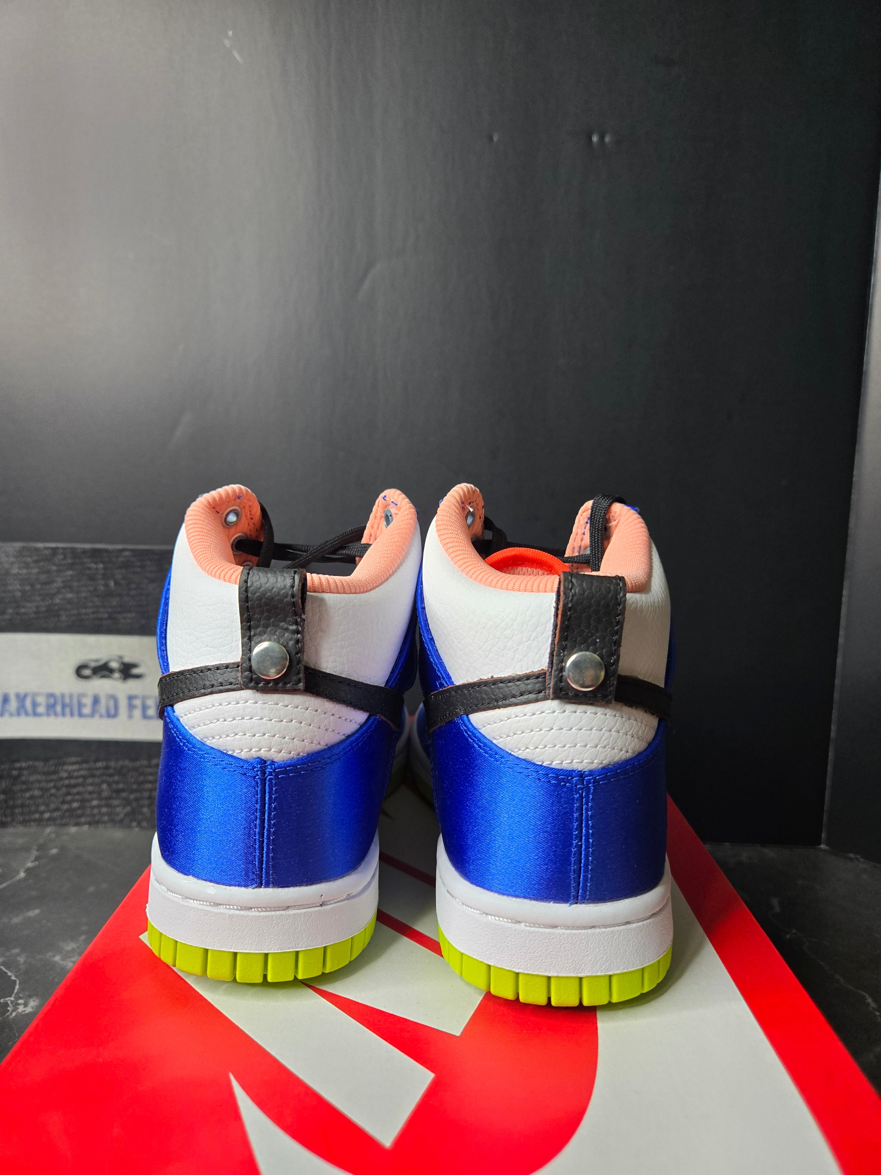 Size 5.5 - Nike Dunk High Blue Satin Women's