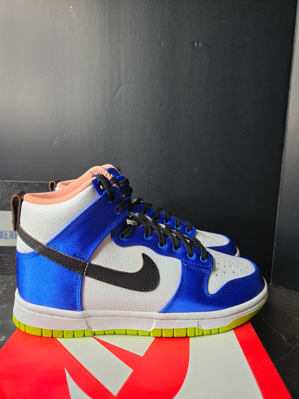 Size 5.5 - Nike Dunk High Blue Satin Women's