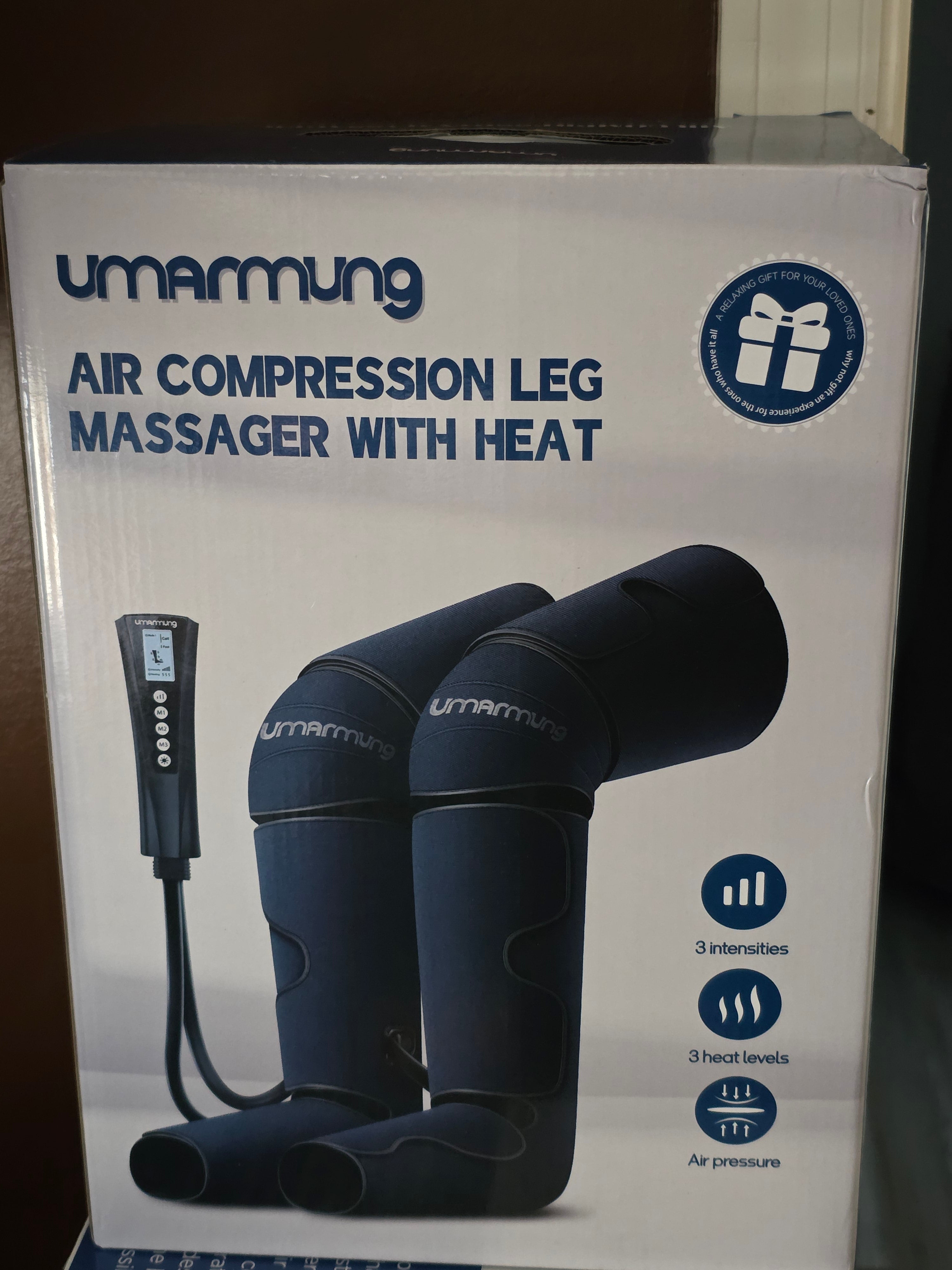 UMARMUNG Air Compression Leg Massager Heat Leg Knee Foot Model UM-05