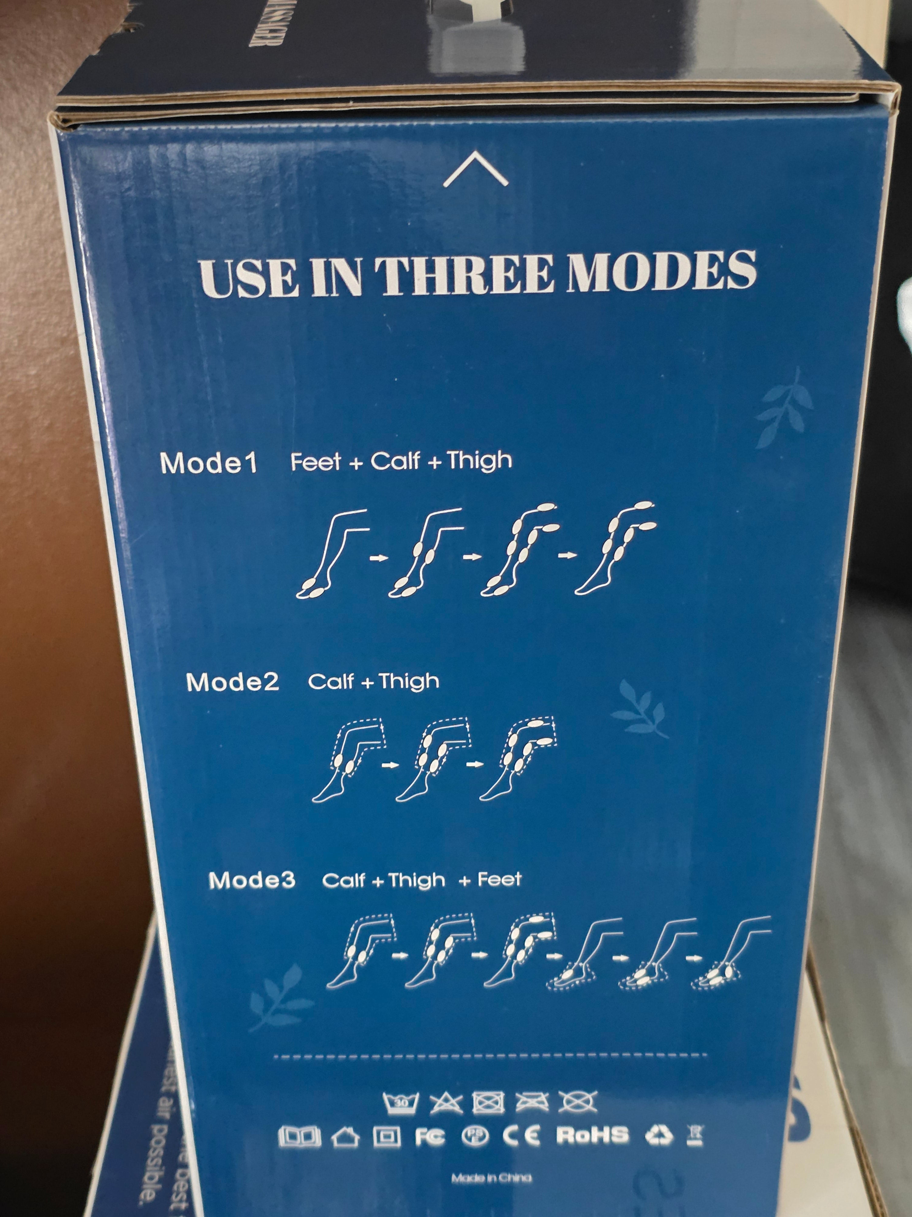 UMARMUNG Air Compression Leg Massager Heat Leg Knee Foot Model UM-05